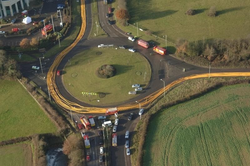 Large diametre hoses deployed over long distances