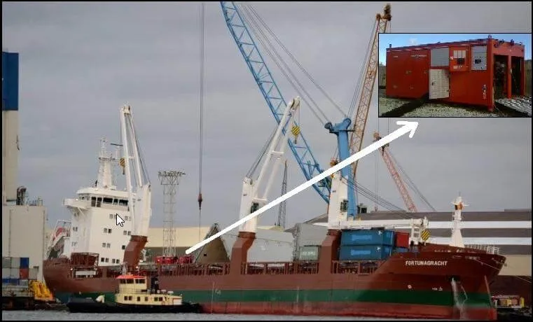 HYTRANS HS550 Pump used to bail cargo vessel