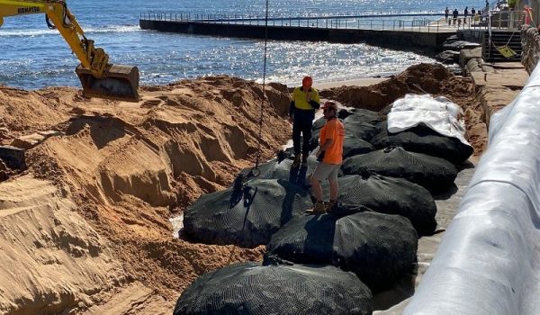 Rock Bags Collaroy Beach